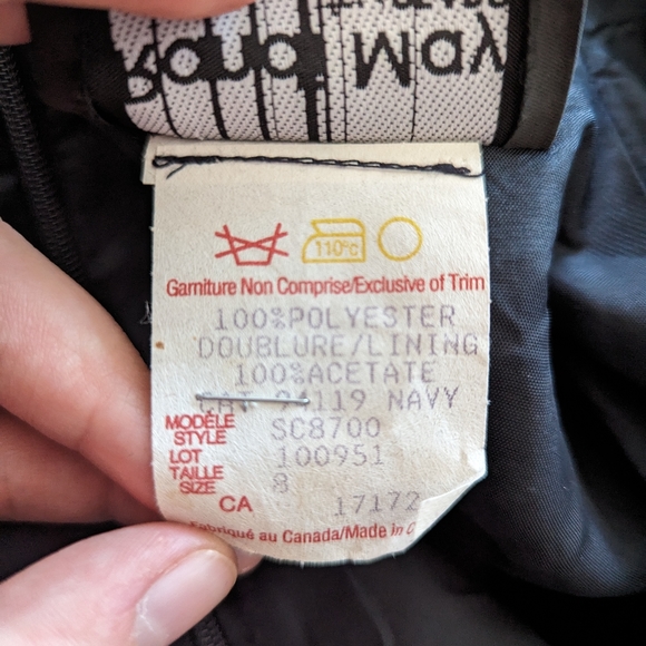 Vintage Navy Randy May Sears Dress - Picture 6 of 6